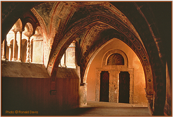 The thirteenth-century cloister of the Abbey of Subiaco, Italy. Photo © Ronald Davis